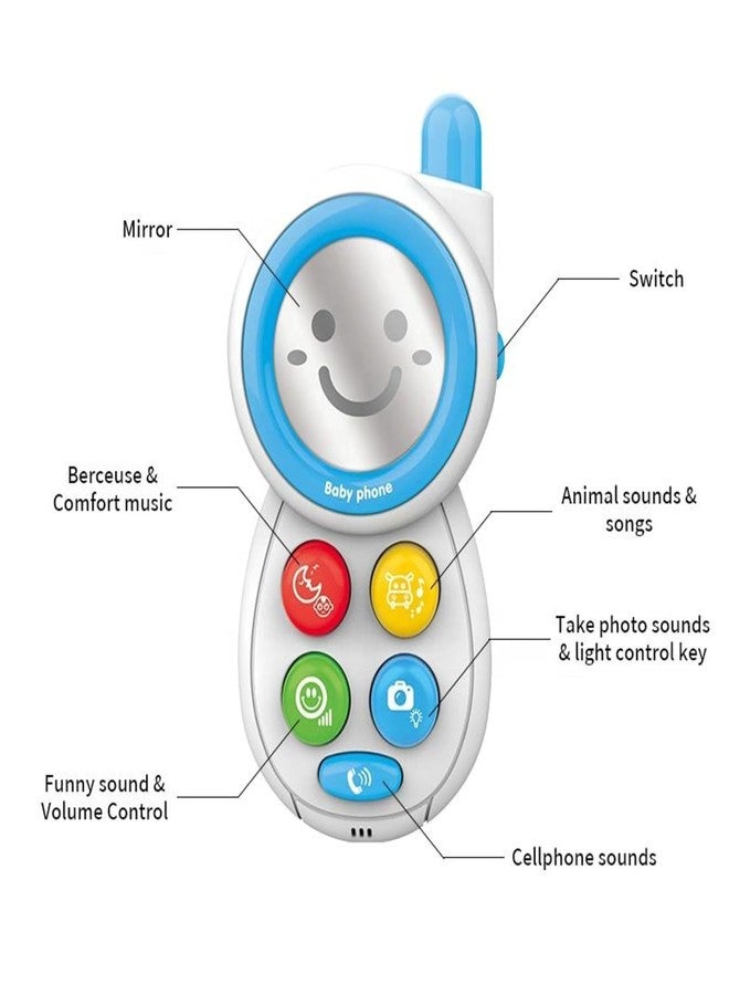 MAPA PLAY Baby Mobile Phone Musical Sensory Toy Infants Toddlers Montessori Kids Toy 1 2 3 4 5 6 Years Old Boys Girls Ideal Gift Early Learning Development [Pack of 1 Pcs] - Image 4